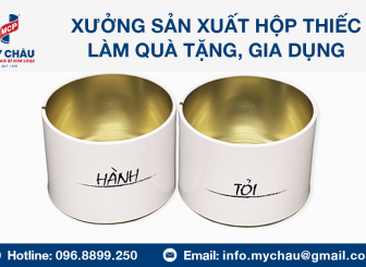 HỘP ĐỰNG HÀNH - TỎI BẰNG KIM LOẠI THIẾC & THÉP KHÔNG GỈ